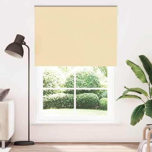 Rullegardin mørklægning - 150 × 230 cm, beige, polyester