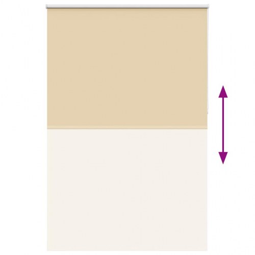 Rullegardin mørklægning - 150 × 230 cm, beige, polyester