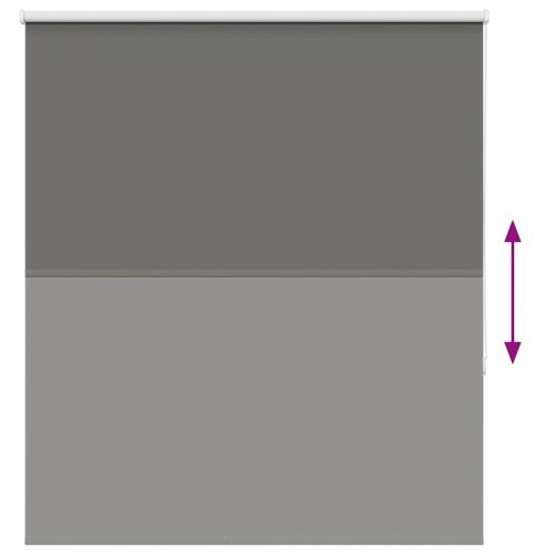 Mørklægningsrullegardin 120×130 cm - grå, stofbredde 116,6 cm