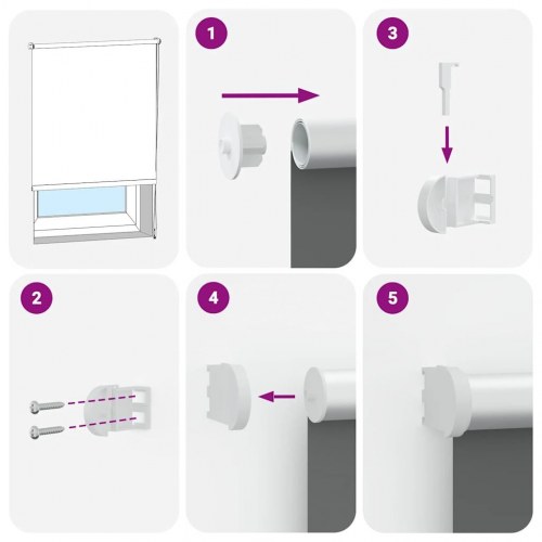 Rullegardin mørklægning 155x175 cm stofbredde 151,6cm polyester