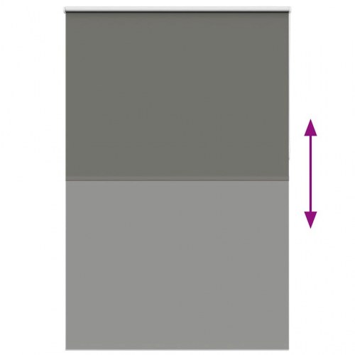 Rullegardin mørklægning 150×230 cm - grå, polyester