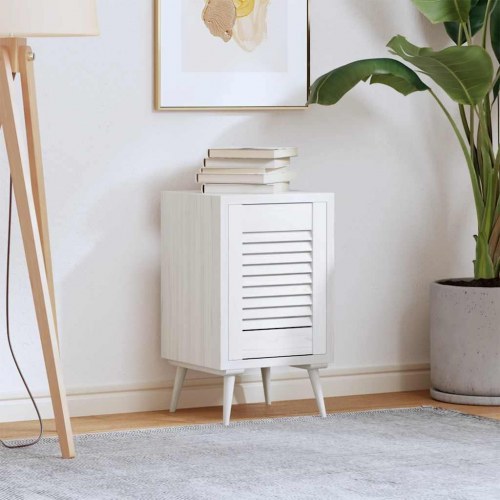 Skabslåge 39,5x29,5 cm lameldesign hvid