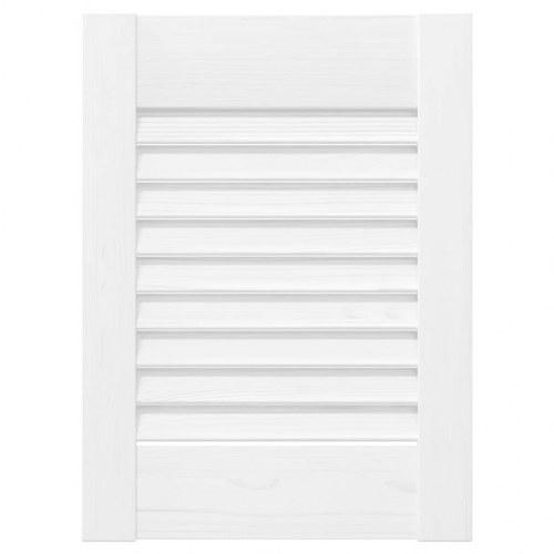 Skabslåge 39,5x29,5 cm lameldesign hvid