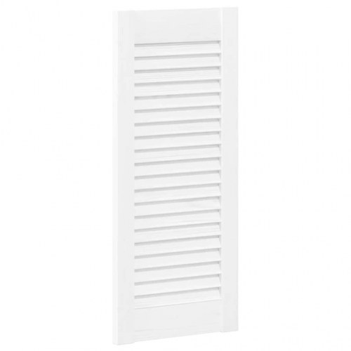 Skabslåge 61,5x29,5 cm lameldesign hvid