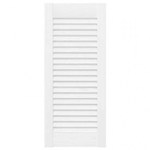 Skabslåge 61,5x29,5 cm lameldesign hvid