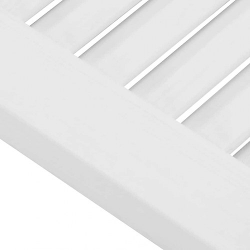 Skabslåge 61,5x29,5 cm lameldesign hvid