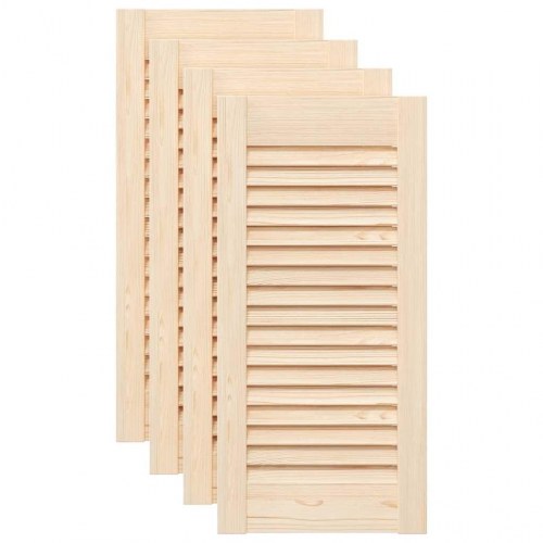 Skabslåger 4 stk. 61,5x29,5 cm lameldesign massivt fyrretræ