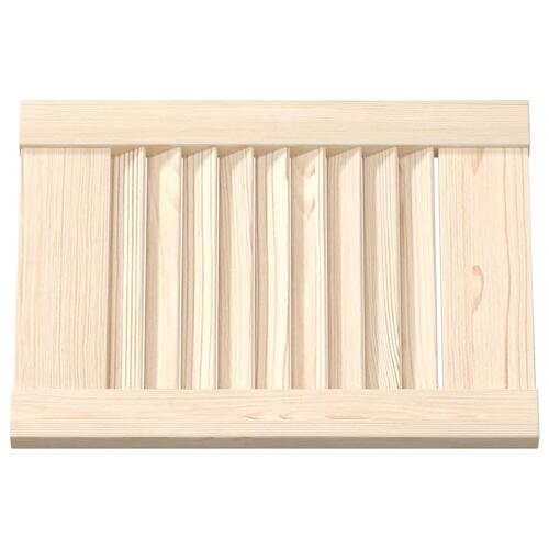 Skabslåger 2 stk. 39,5x29,5 cm lameldesign massivt fyrretræ