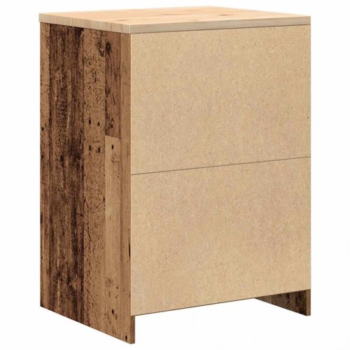 Garageopbevaringsskab i gammelt træ - 60 × 51 × 85 cm, 4 skuffer