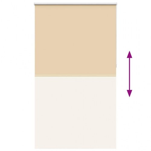 Mørklægningsrullegardin 125 x 230 cm - beige