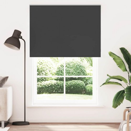 Mørklægningsrullegardin 150×210 cm - stofbredde 146,6 cm, polyester, sort