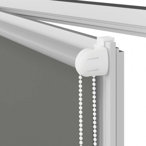 Mørklægningsrullegardin 115×210 cm - grå polyester, stofbredde 110,7 cm