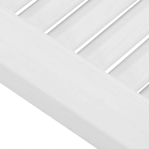 Svingdøre 2-par 90x80 cm lameldesign hvid