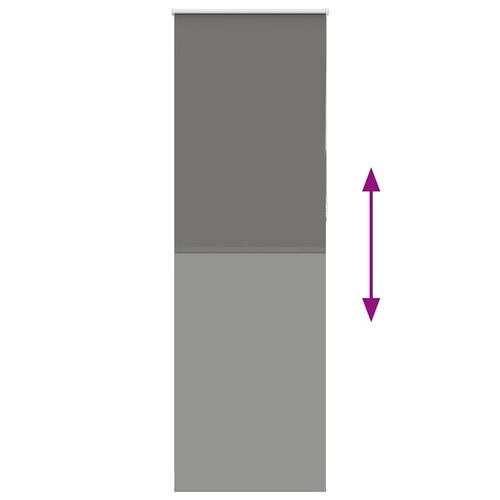 Rullegardin mørklægning 75x230 cm stofbredde 70,7 cm polyester