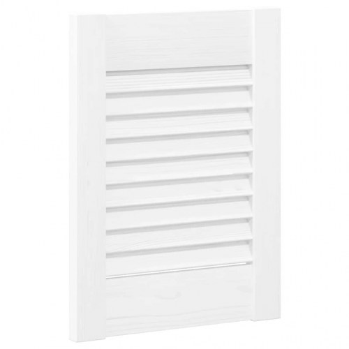 Skabslåger med lameldesign 2 stk. 39,5 x 29,5 cm - hvid