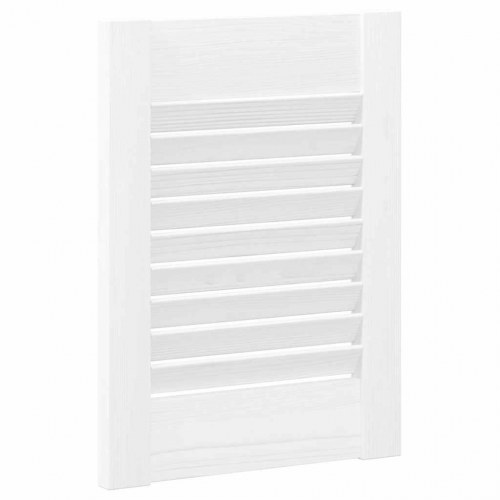 Skabslåger med lameldesign 2 stk. 39,5 x 29,5 cm - hvid
