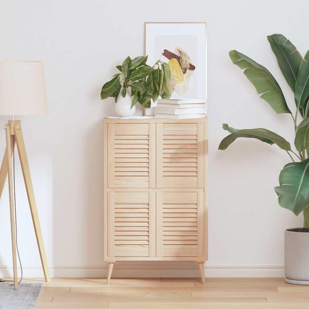 Skabslåger 4 stk. 39,5×29,5 cm - lameldesign i massivt fyrretræ