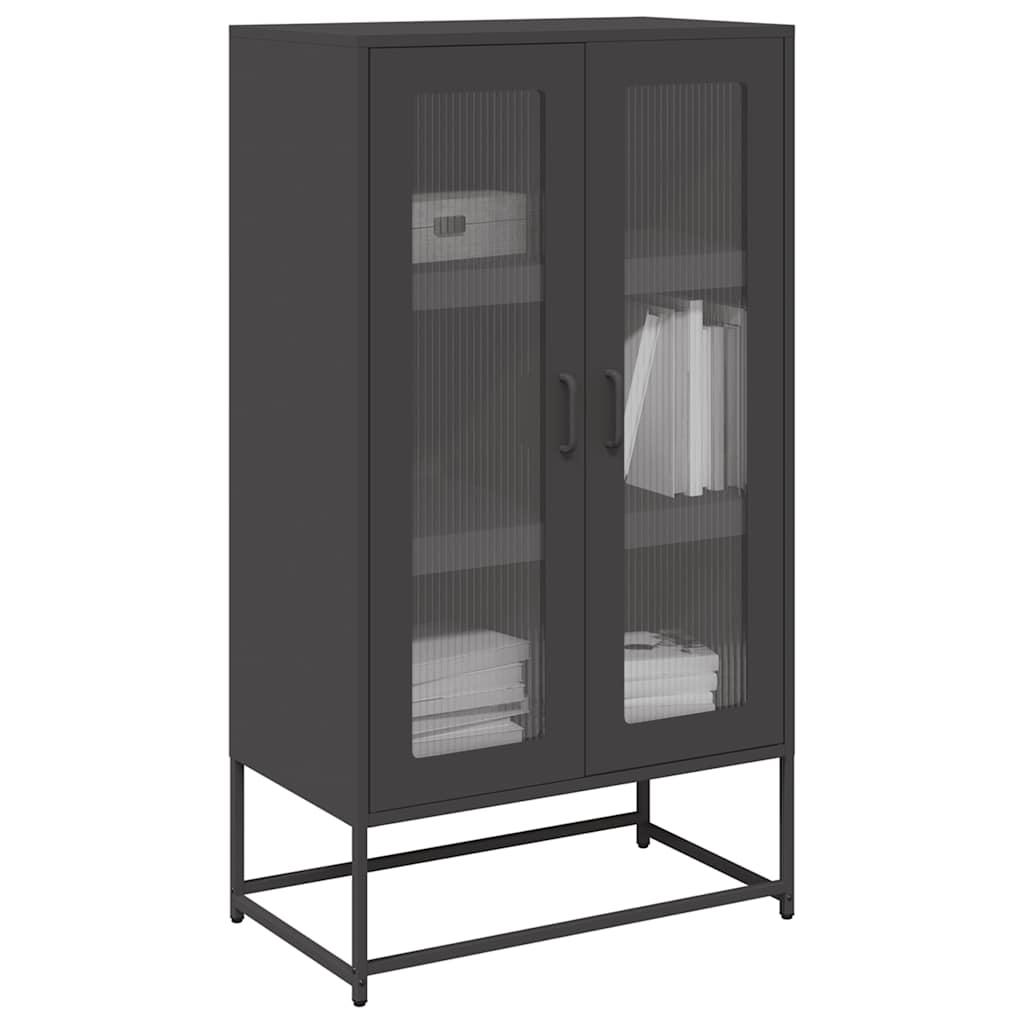 Højskab 68X39X123 Cm Stål - Sort