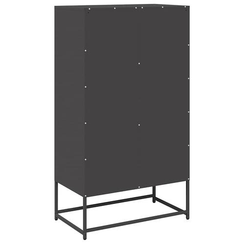 Højskab 68x39x123 cm stål sort