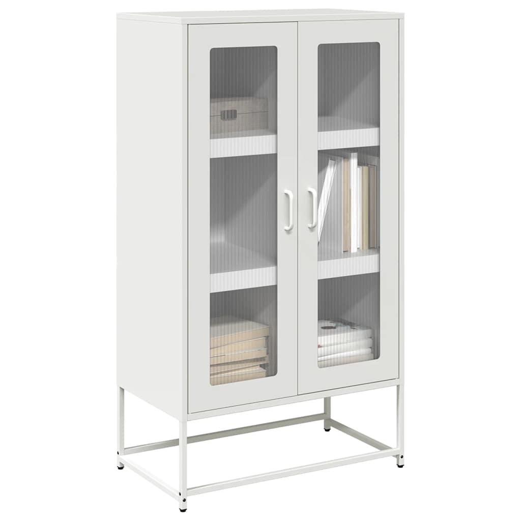 Højskab 68X39X123 Cm Stål - Hvid
