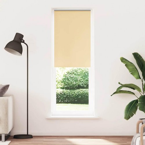 Mørklægningsrullegardin 75×210 cm - stofbredde 70,7 cm, beige polyester