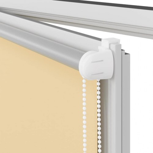 Mørklægningsrullegardin 75×210 cm - stofbredde 70,7 cm, beige polyester