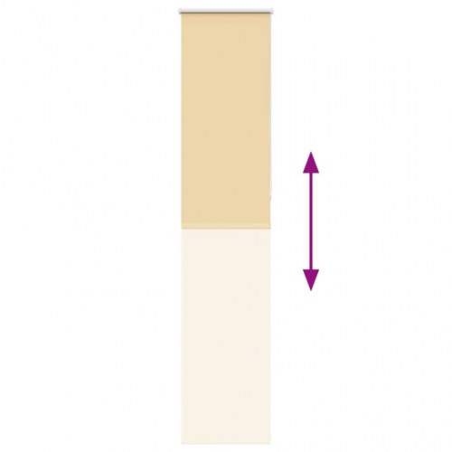 Mørklægningsrullegardin 60×230 cm - beige, stofbredde 55,7 cm, polyester