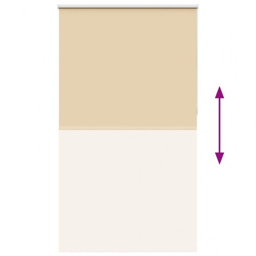 Mørklægningsrullegardin 120×230 cm - stofbredde 116,6 cm, beige polyester