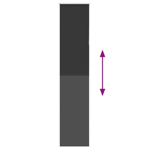 Rullegardin mørklægning 50x210 cm stofbredde 45,7 cm polyester