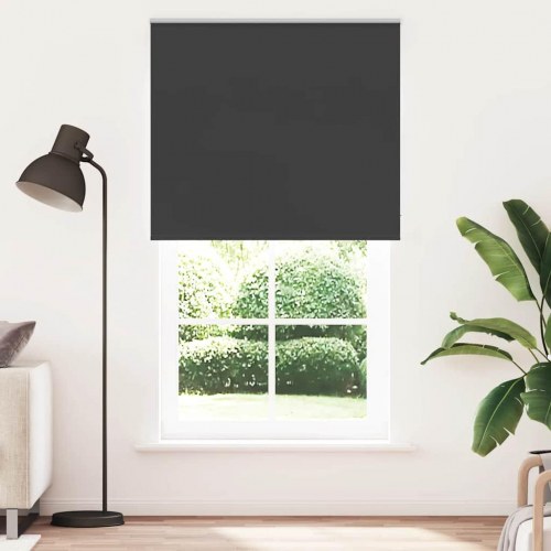 Mørklægningsrullegardin 120×230 cm - stofbredde 116,6 cm, sort polyester