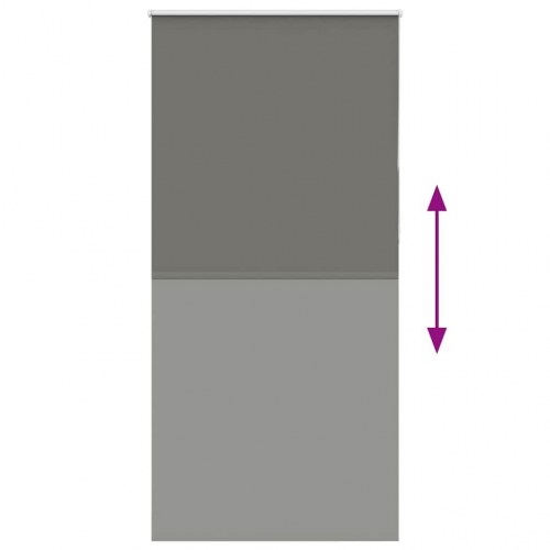 Mørklægningsrullegardin 110 x 210 cm - grå