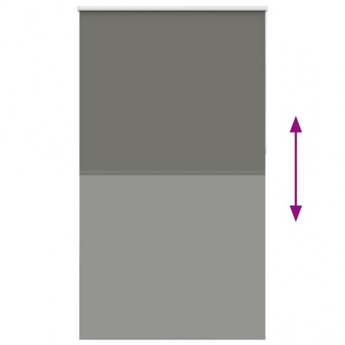 Mørklægningsrullegardin 120×230 cm - stofbredde 116,6 cm, grå polyester