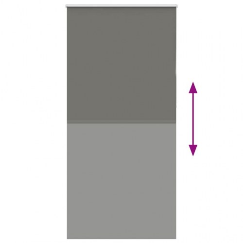 Mørklægningsrullegardin 100×230 cm - grå polyester