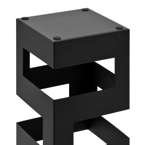 Paraplystativ tetris stål sort