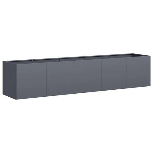 Plantekasse antracitgrå 200x40x40 cm koldvalset stål