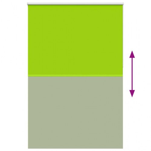 Mørklægningsrullegardin 150×210 cm - stofbredde 146,6 cm, grøn polyester