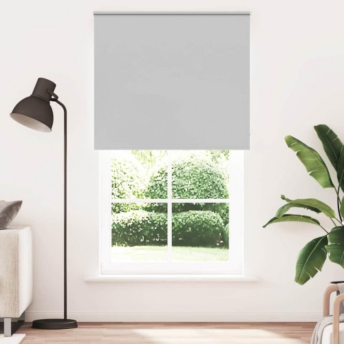 Mørklægningsrullegardin 120×230 cm - stofbredde 116,6 cm, lysegrå polyester