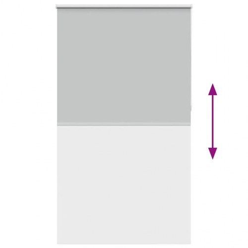 Mørklægningsrullegardin 120×230 cm - stofbredde 116,6 cm, lysegrå polyester