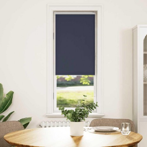 Mørklægningsrullegardin 55×150 cm - stofbredde 50,7 cm, marineblå polyester