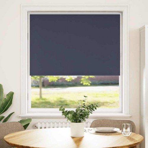 Mørklægningsrullegardin 115×150 cm - marineblå, stofbredde 110,7 cm, polyester