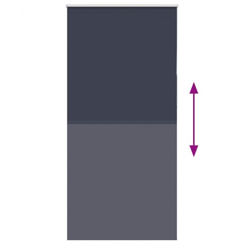 Mørklægnings-rullegardin 100×230 cm - stofbredde 95,7 cm, marineblå polyester
