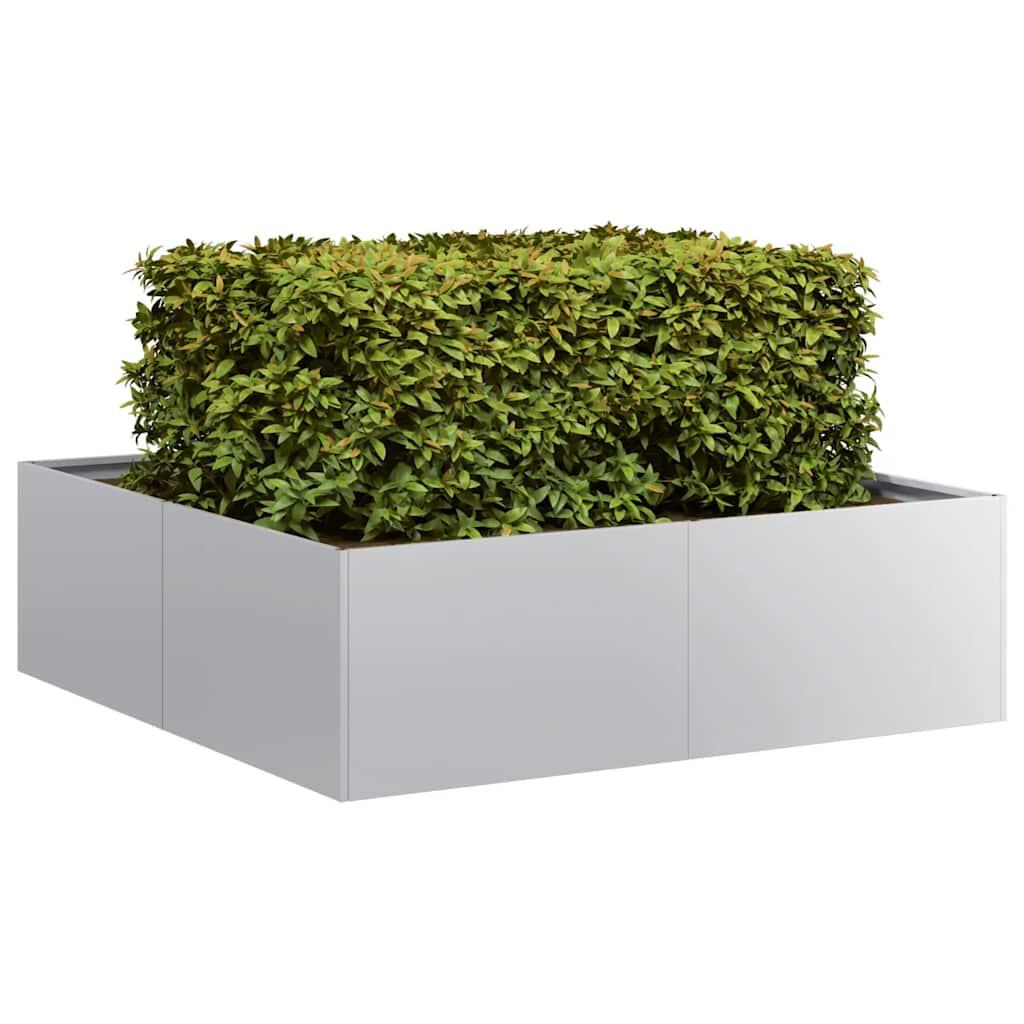 Plantekasse Galvaniseret Stål - 100 x 100 x 30 cm
