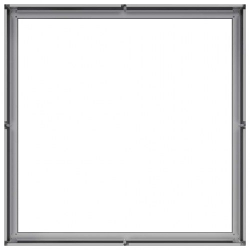 Plantekasse 100 x 100 x 30 cm - galvaniseret stål, åben bund