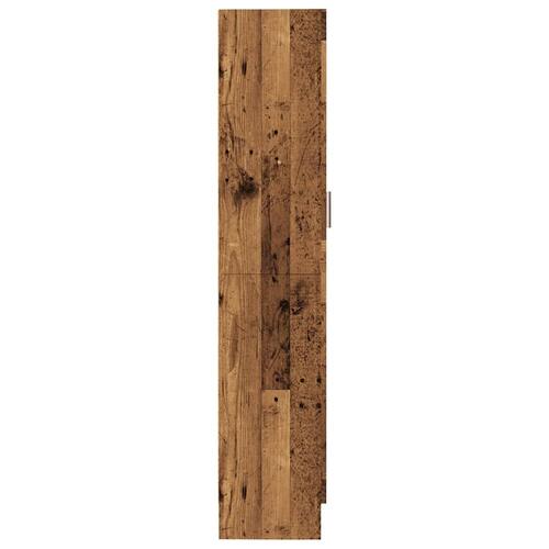 Bogskab 82,5x30,5x150 cm konstrueret træ antikt træ