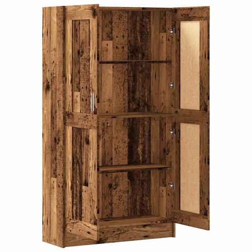 Bogskab 82,5x30,5x150 cm konstrueret træ antikt træ