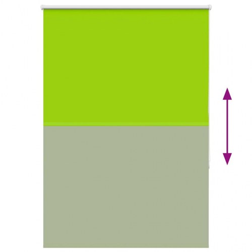 Mørklægningsrullegardin 115×150 cm - stofbredde 110,7 cm, grøn, polyester