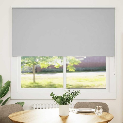 Mørklægningsrullegardin 150 × 150 cm - lysegrå, polyester (stofbredde 146,6 cm)