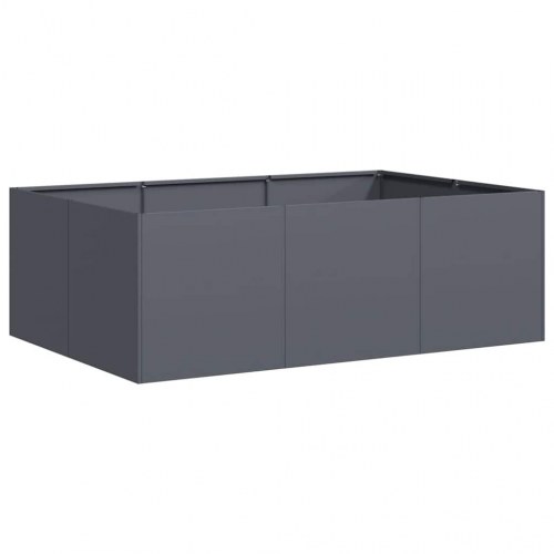 Plantekasse i stål 120 × 80 × 40 cm - antracitgrå