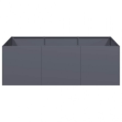 Plantekasse i stål 120 × 80 × 40 cm - antracitgrå