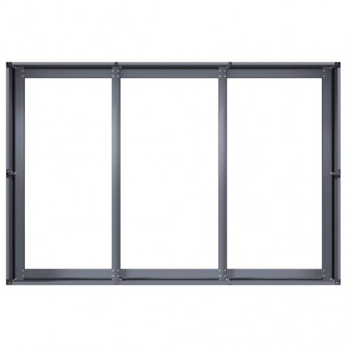 Plantekasse i stål 120 × 80 × 40 cm - antracitgrå